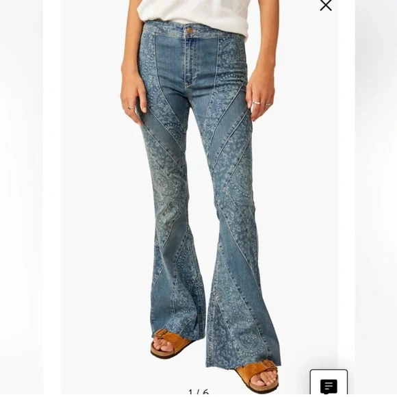 free people Mermaid Flare Jeans - Picture 2 of 7